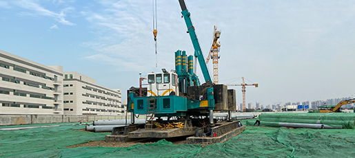 蘇州圓格電子新建智能磁電生產(chǎn)、研發(fā)項(xiàng)目樁基、基坑